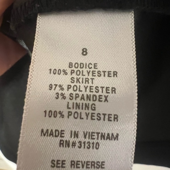 Dress Barn Women’s Black & Cream Career Work Dress size 8 Sheath Classic - Picture 5 of 10